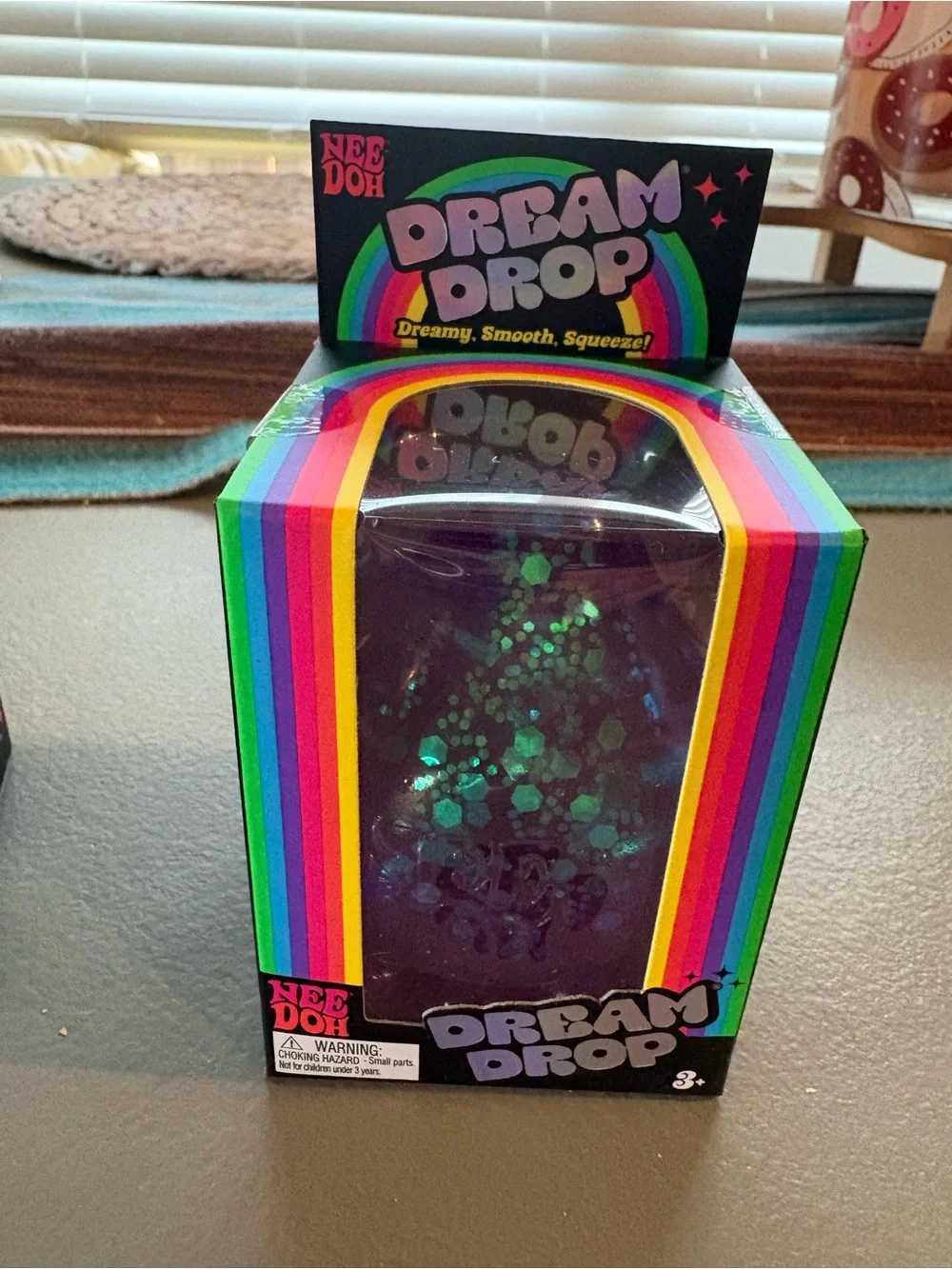 Dream Drop Purple Stress Squeeze Toy